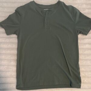 Old Navy Kids Green Short Sleeve Henley